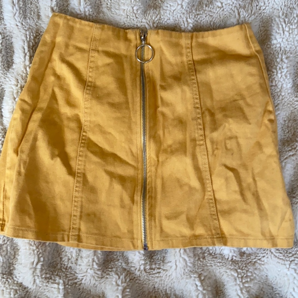 Yellow Mini skirt